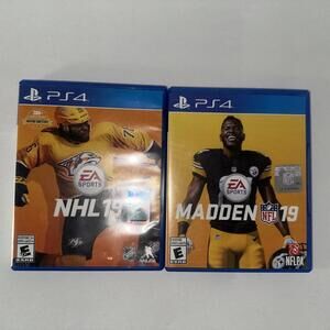 Madden NFL 19  & NHL 19 - Sony PlayStation 4 MINT